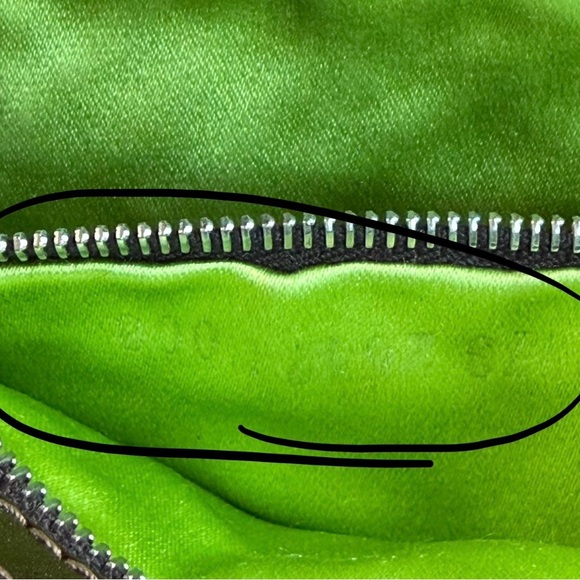 Vintage Fendi Daisy Embroidered Denim Baguette Flower Mesh Appliqué Y2K Bag - Picture 15 of 16